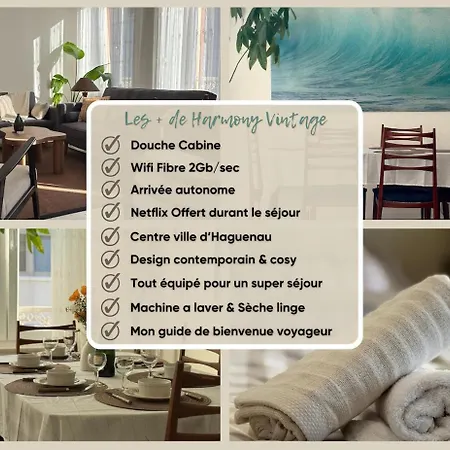 Apartman Harmony Vintage - Quartier Calme - Centre-ville - Gare 3 Min