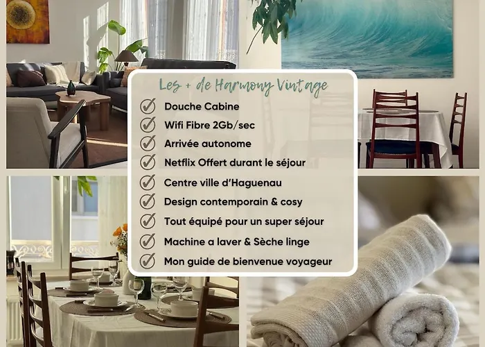 아파트 Harmony Vintage - Quartier Calme - Centre-ville - Gare 3 Min